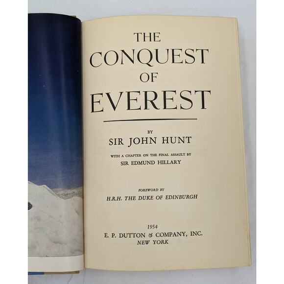 Conquest Of Everest By John Hunt Second Printing British Expedition Vintage 1954 - Picture 3 of 16